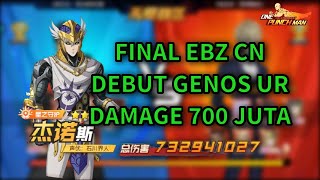 Final EBZ CN Debut Genos UR! Damage Tembus 700 JUTA?? - ONE PUNCH MAN: The Strongest