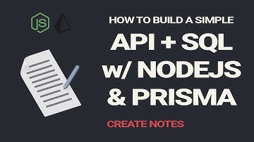 Setup Nodejs | Create the first API and database connection
