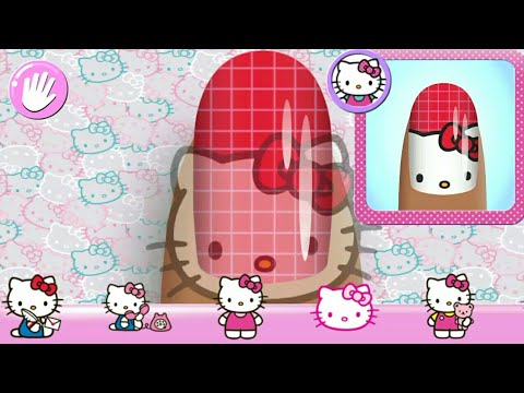 kids Game Hello  Kitty  Nail Salon Tergemas Dan Lucu 