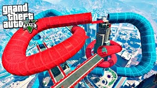 РАМПЫ АКВАПАРК В GTA 5 ONILNE - Безумные гонки!(Сегодня у нас рампы в РАМПЫ АКВАПАРК В GTA 5 ONILNE , новое обновление в GTA 5! Жесткий рампы, трамплины ждут нас..., 2016-07-15T13:02:52.000Z)