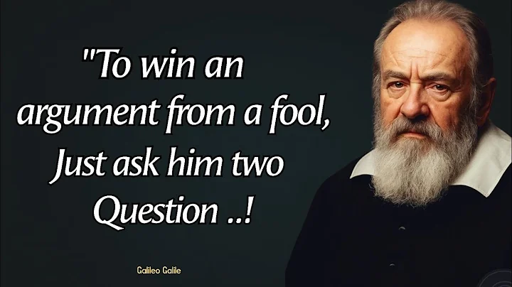 Never Argue With A Fool Do This Instead | Galileo Galilei Quotes Of Life”