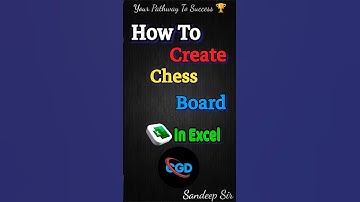 How to create chess board in excel tips and tricks 💯👍 #exceltips #tutorial #shortvideo #exceltricks