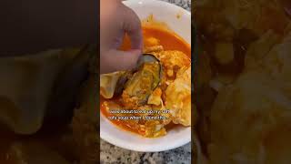 WATCH WHAT I FOUND INSIDE SPICY SEAFOOD SOUP #shorts #viral #mukbang