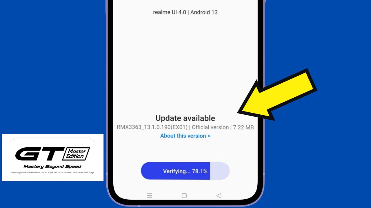 Realme GT Master Edition Latest Software Update 