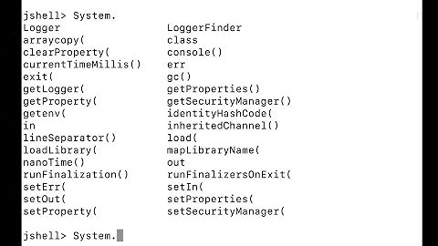 Java 9 - Jshell shortcuts
