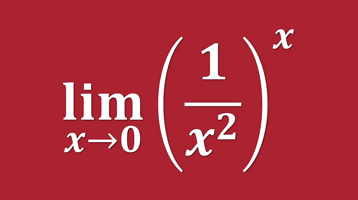 【詳細解題動畫】提要 [★極限]：Compute the limit of (1/x²)˟ as x → 0｜授課老師：中華大學土木系呂志宗特聘教授