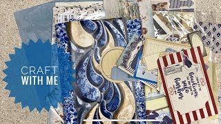 Craft with Me - Beach Journal - Process for June Joy of Blue