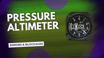 Pressure Altimeter Errors, Blockages & Leaks Explained | #studykwik | #aviation | #pilottraining