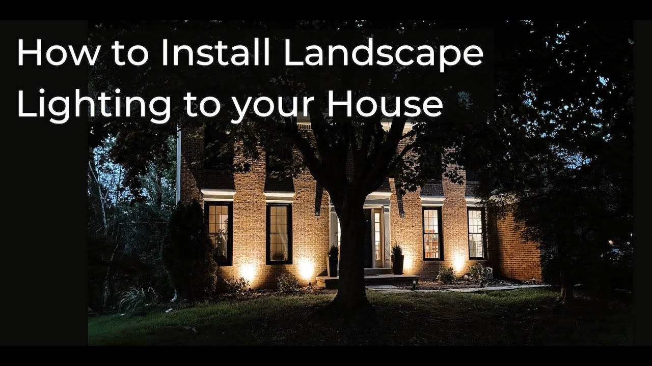 How to Install Landscape Lighting to your House - YouTube