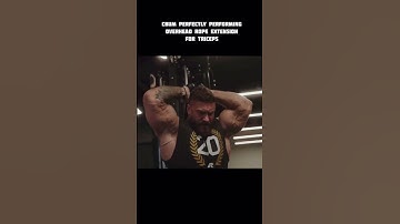 Cbum :- Best way to perform rope overhead extension for triceps #bodybuilding #triceps #cbum