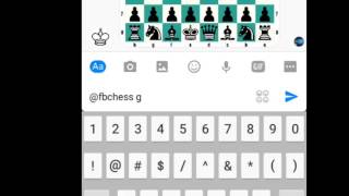 truco en facebook messenger - jugar ajedrez por mensaje