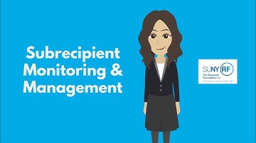 Subrecipient Monitoring and Management