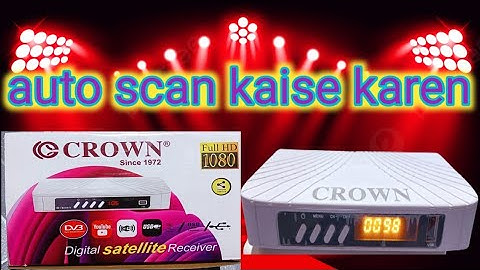 crown DD free dish set top box auto scan kaise kare  ||MPEG  4 set top box auto scan kaise kare