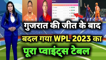 WPL 2023 Today Points Table|DC Vs GG After Match Points Table|| WPL 2023..#cricket2