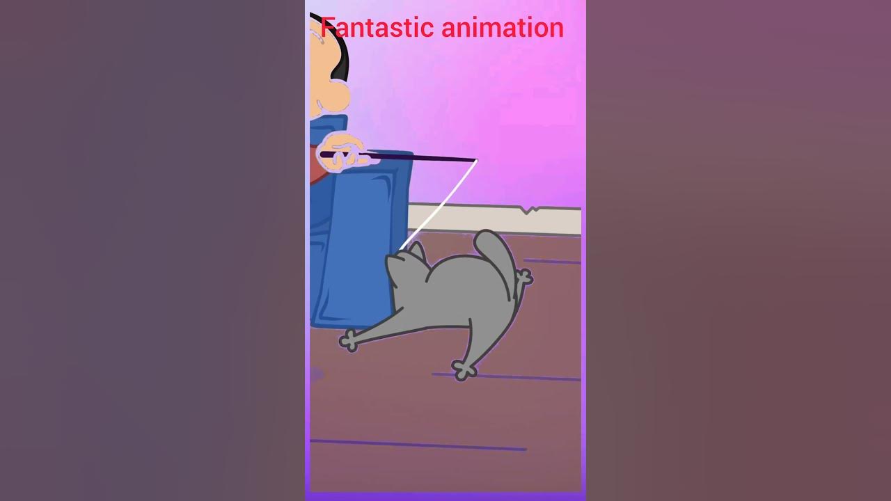 cat-tries-to-catch-mouse-animation-viral-shorts-youtube