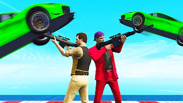 SNIPERS VS 300 MPH SUPERCARS! (GTA 5)