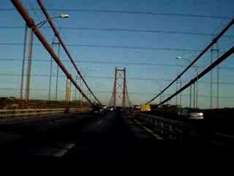 The 25th April Bridge in Lisbon. Ponte 25 de Abril...