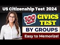 Uscis official 100 civics test questions and answers by groups for us citizenship interview 2024