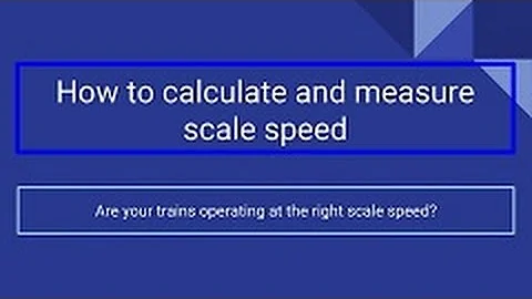 MNW  N Scale Model Railroad - How to calculate and measure scale speed.
