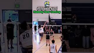 Incredible Save Nobody Saw Coming #volleyball #volleyballsave