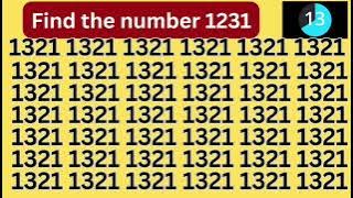 𝗙𝗶𝗻𝗱 𝗧𝗵𝗲 𝗢𝗱𝗱 𝗡𝘂𝗺𝗯𝗲𝗿 [𝟭𝟮𝟯𝟭] with in 30 second?/#maths #opticalillusion#quiz  