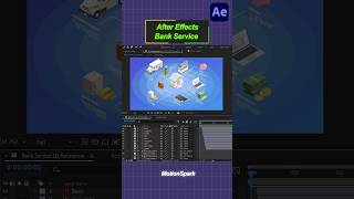 2D Bank Service Explainer Animation  After Effects Tutorial #animation #shorts #aftereffects