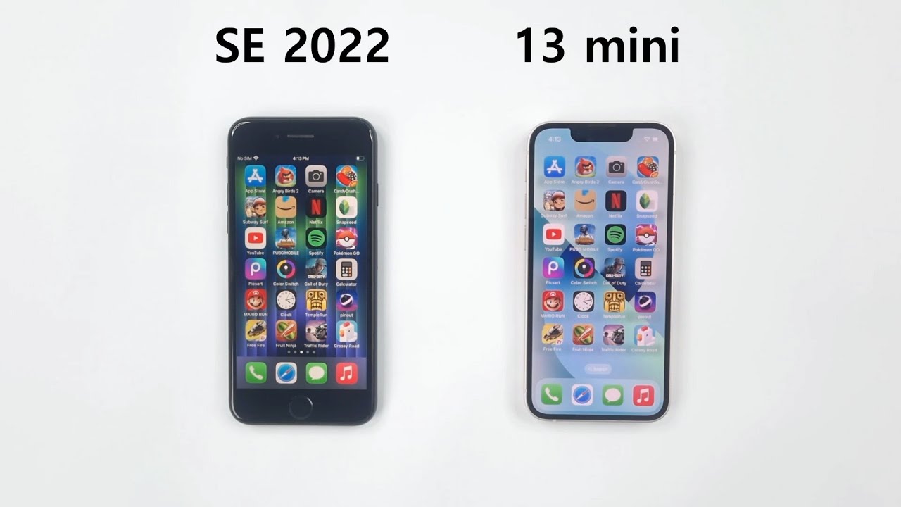 iPhone 13 mini vs iPhone SE 2022 Speed Test Comparison
