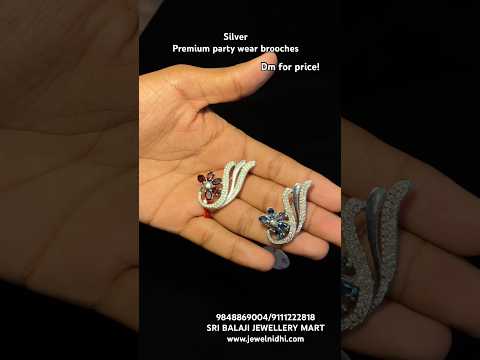 #designs #silver #brooches #jewellery #partywear #trending
