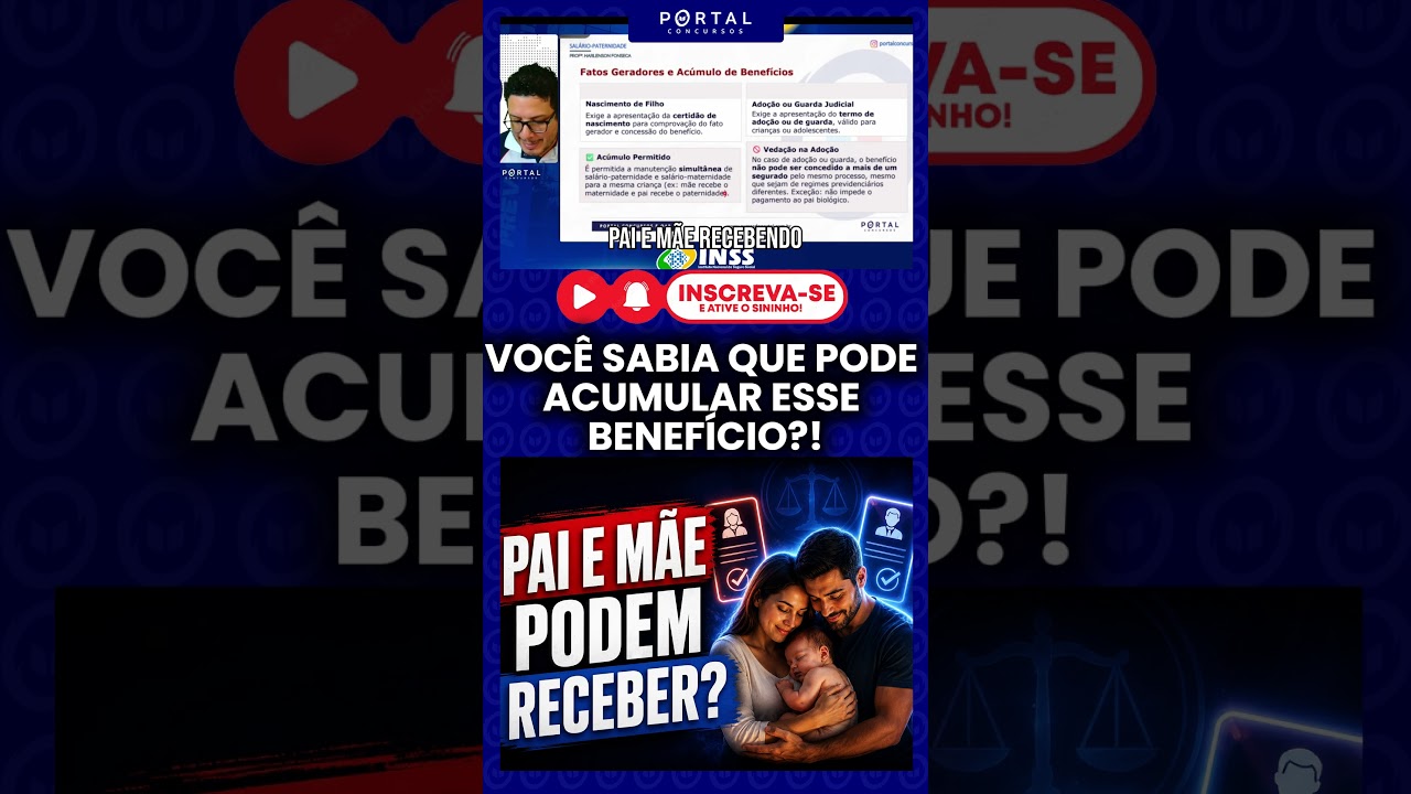 Pai e mãe podem receber benefício ao mesmo tempo?