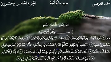 سورة الجاثية بصوت الشيخ أحمد العجمي ||Al-Jathiyah -  Ahmad Alajami ||