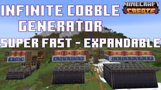 The STRONGEST Cobblestone Farm - Minecraft: Create Mod 5.1 Wealth