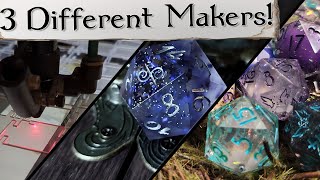 Lasers & Dice! | A Look Intro 3 Different Artist's Crafting Techniques