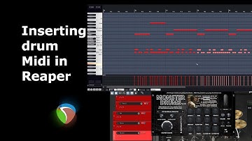 How to Insert Midi Drum in Reaper
