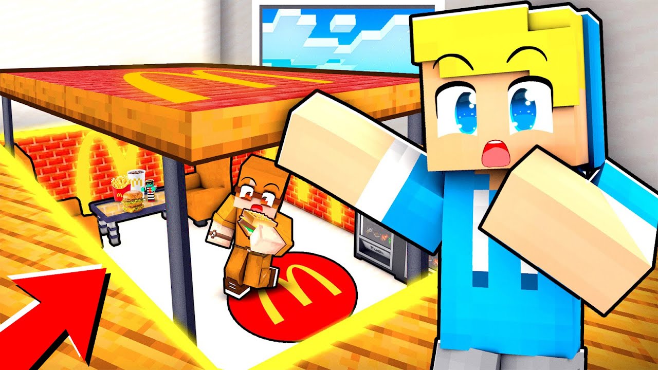 Ho COSTRUITO un MCDONALD SEGRETO in CASA MIA Su Minecraft!