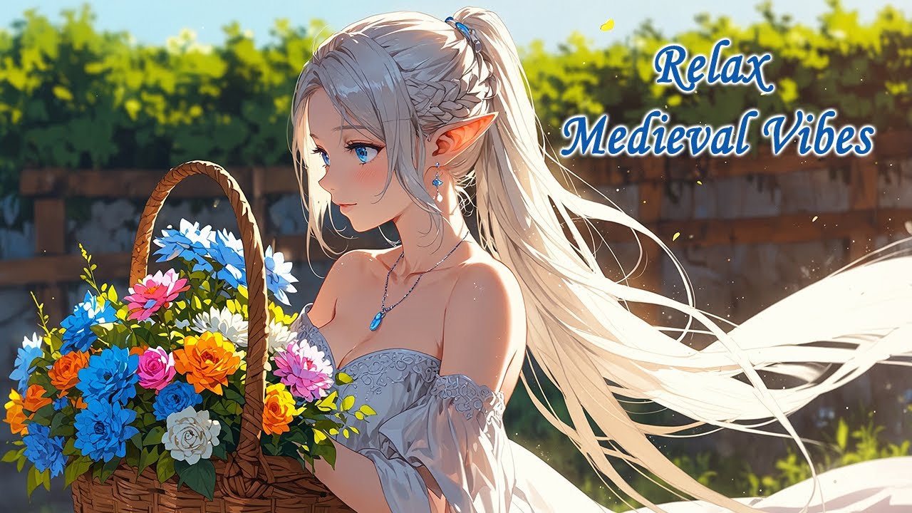 💐 Gathering Flowers in the Elven Garden | Serene Medieval Music | Soft Fantasy Melodies
