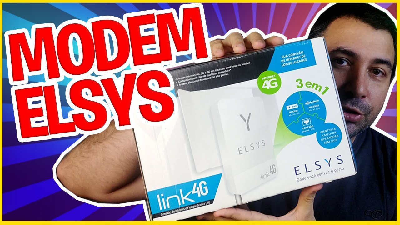 🔥 MODEM ELSYS LINK 4G PARA ÁREAS RURAIS OU AFASTADAS DA CIDADE YouTube