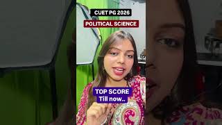 CUET PG 2026 Political Science Topper m #cuetpg2026