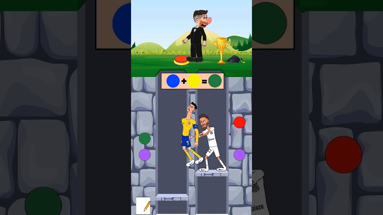 Ronaldo vs Neymar ⚽ Funny Football Comparison | Cartoon Animation 