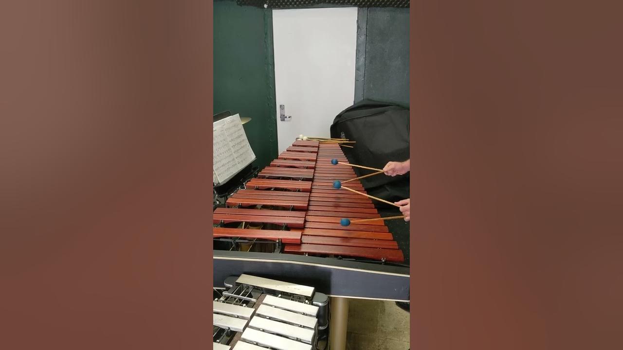 4 Mallet Marimba Exercise Single Independent Strokes with 8th Notes