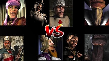 EMIR RAT SHERIFF VS WAZIR VS LIONHEART VS PHILIPP SNAKE CALIPH | Stronghold Crusader Ai Battle
