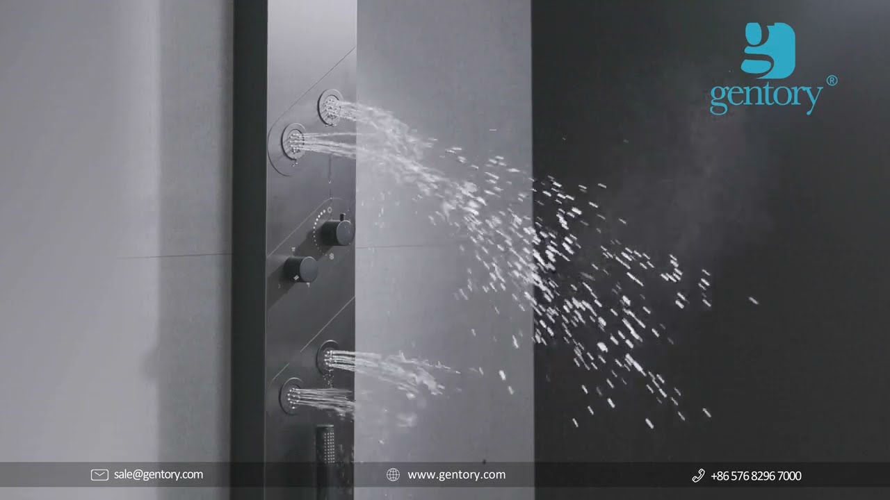 GENTORY Massage Shower Panels - The Smartest Decision You Can Make for Your Mind, Body, and Soul.