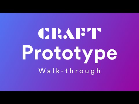 Craft 2.0 Prototype from InVision Walk-Through