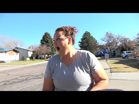 Mom putting up