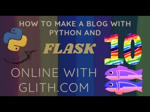 flask 10 - Our blog in flask on Glitch