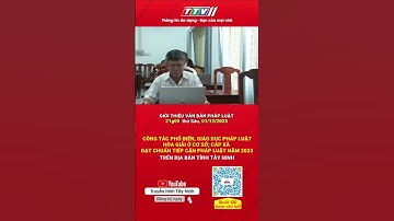 Công tác phổ biến pháp luật hòa giải cơ sở #shorts