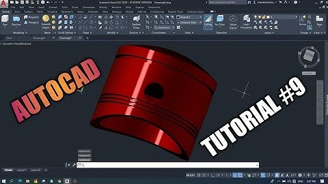 Autocad Tutorial / How to design piston