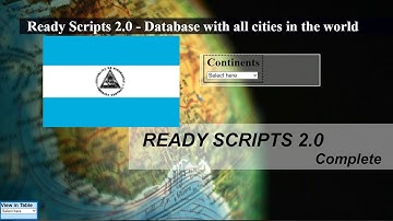 List of cities and provinces in Nicaragua database - Ready Scripts 2.0