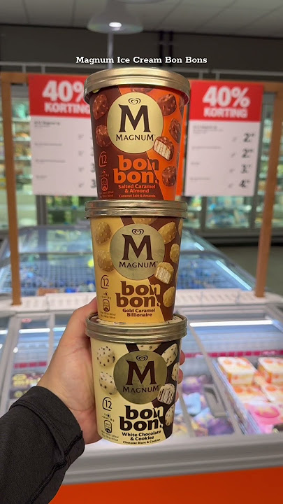 New Magnum Bon Bon Ice Cream Bites. Chocolate Covered Crunchy Ice Cream Bites