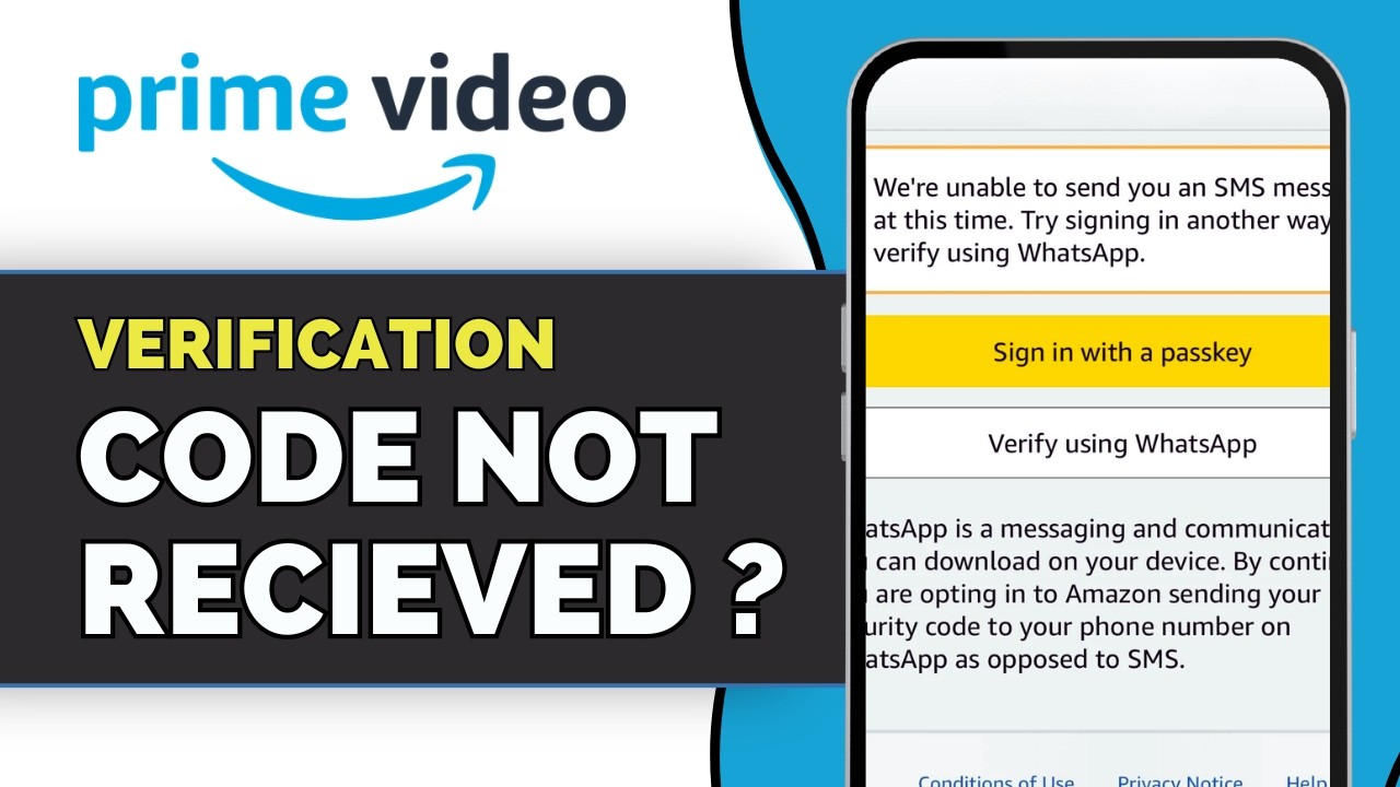 How To Fix Amazon Prime Video Not Sending Verification Code (2026 ...