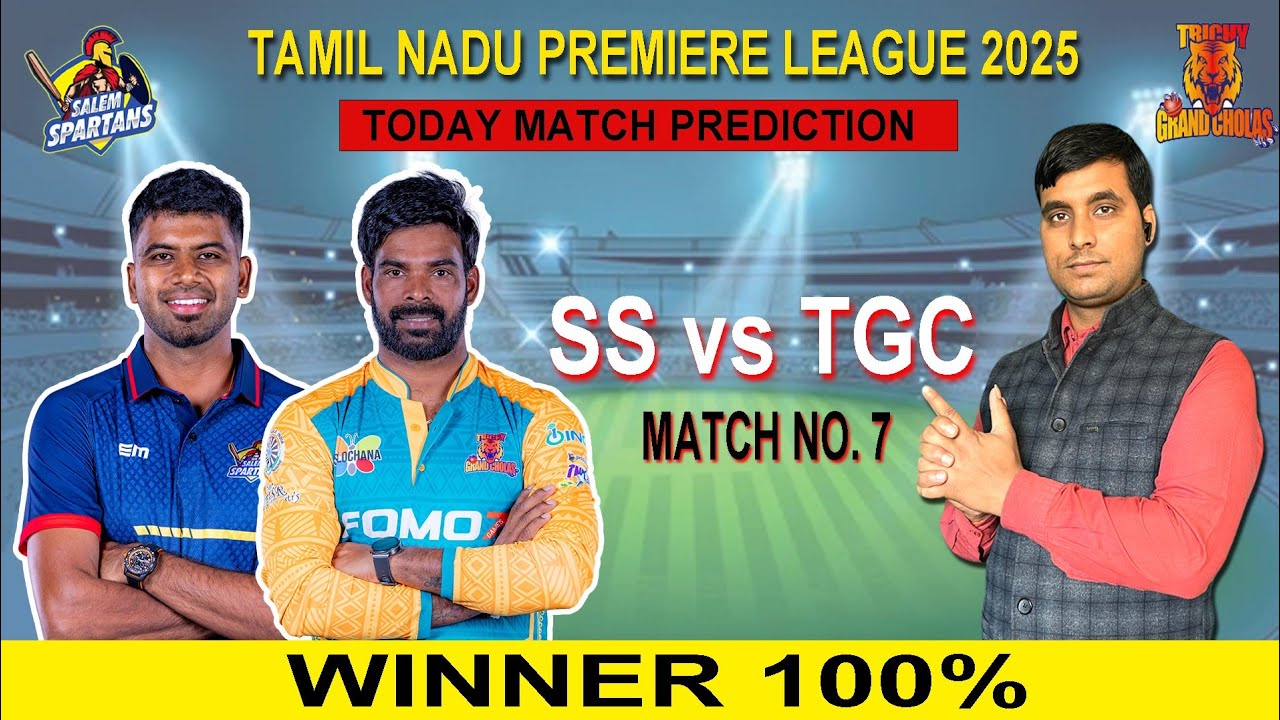 TNPL 2025 SS Vs TGC Match Prediction - Salem Spartans  Vs Trichy Grand Cholas Match Winner